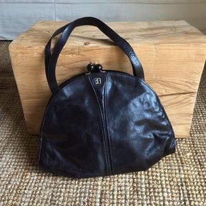 Vintage Leather Italian Handbag